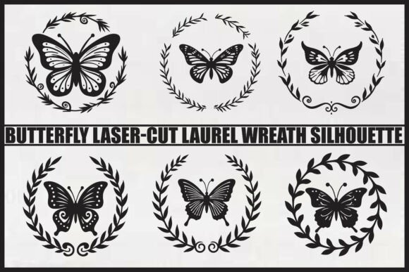 Download Butterfly Laurel Wreath Bundle - Butterfly Collection