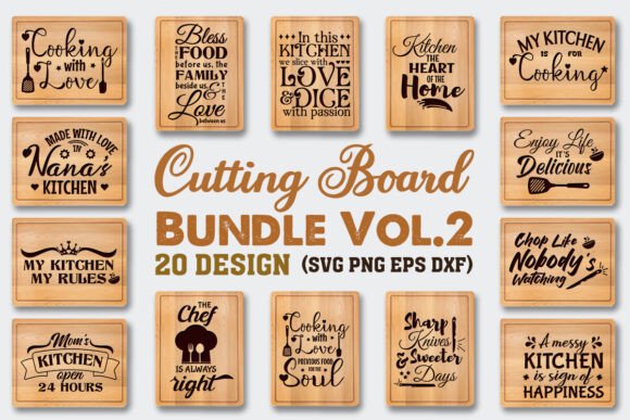 Download Cutting Board Quotes Bundle Vol.2 - Premium Resources