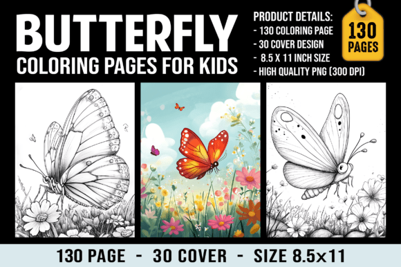 Download 130 Butterfly Coloring Pages for Kids - Butterfly Collection