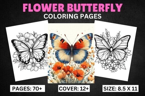 Download Flower Butterfly Coloring Pages - Butterfly Collection